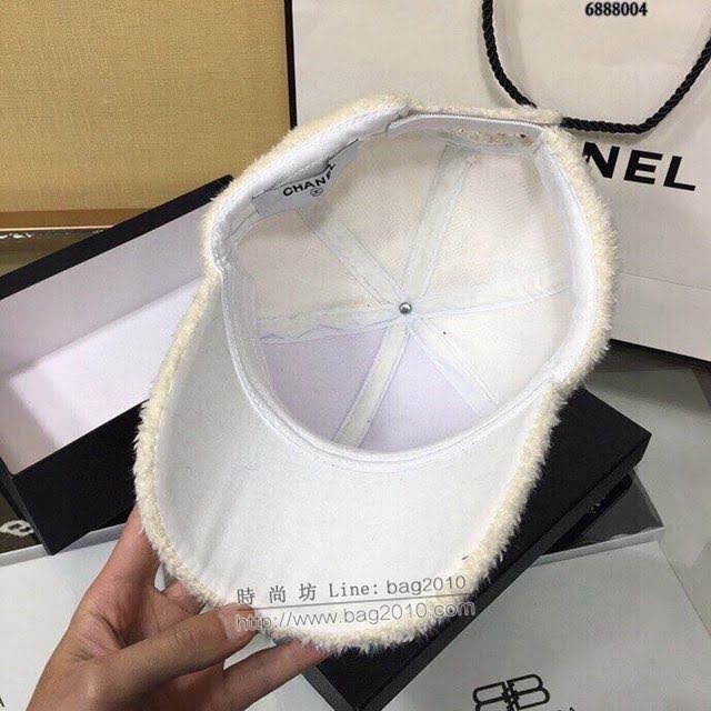 Chanel爆款女士帽子 香奈兒兔絨棒球帽鴨舌帽  mm1425